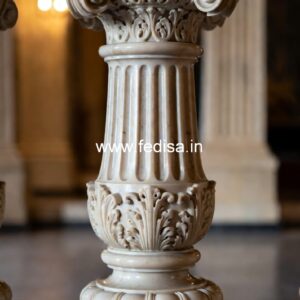 Designer Entrance Marble Balusters Spindles For Porch Railing
