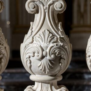 3. High-end Marble Baluster Designs For Villas Concrete Balustrade Railing