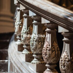 Minimal Marble Baluster Designs For Interiors Craftsman Stair Balusters