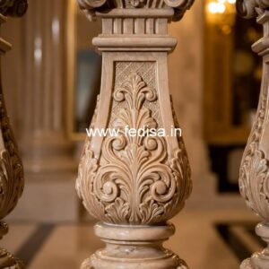 Stylish Marble Railings For Interiors Cutting Aluminum Balusters