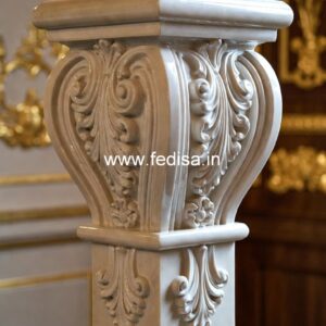 Modern Exterior Marble Balusters Cutting Iron Balusters