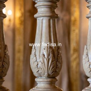 Luxury Patio Marble Baluster Ideas Flat Deck Spindles