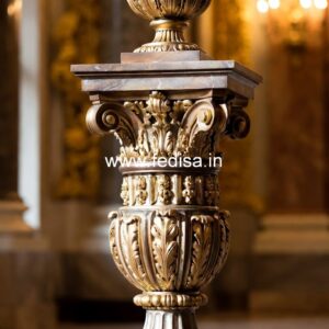 Stylish Terrace Marble Railings Flat Sawn Porch Balusters