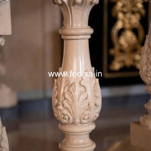 Premium Villa Marble Baluster Designs Flat Stair Spindles