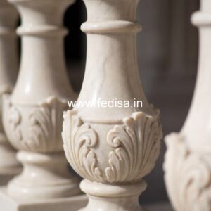 6. Exclusive Marble Baluster Designs For Staircases Spindles For Front Porch