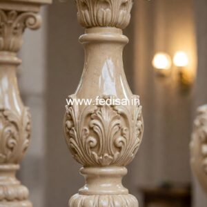 Stylish Marble Railings For Interiors Square Wood Stair Balusters