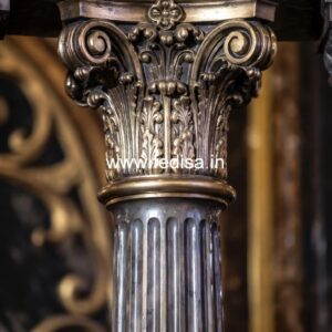 Decorative Classic Marble Railings Stainless Steel Balusters For Sale