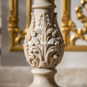 Elegant Balcony Marble Balusters Straight Balusters