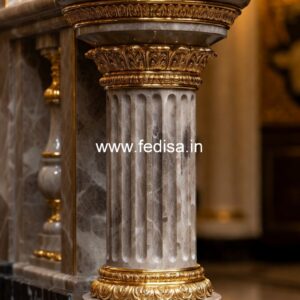 High-end Marble Railing Solutions Terrace With Baluster