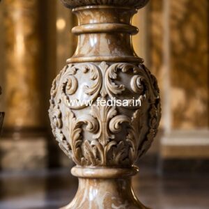 Classic Outdoor Marble Railing Ideas Turned Timber Balustrade