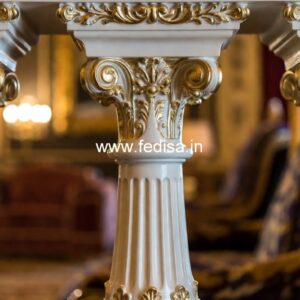 High-end Exterior Marble Designs U Shaped Iron Baluster