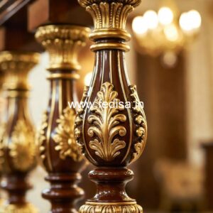 Ornamental Baluster Designs For Royal Interiors Vinyl Railing With Metal Balusters