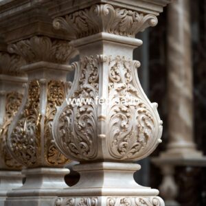 37. Hand-carved Stone Balusters Turned Balusters