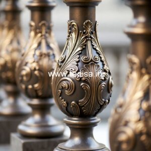 9. Decorative Stone Balusters For Royal Interiors Deck Balustrade