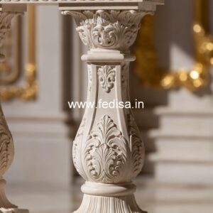 Stylish Marble Staircase Balusters 36 Inch Face Mount Deck Balusters