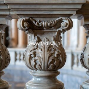 White Marble Baluster Designs For Luxury Homes Brass Balusters