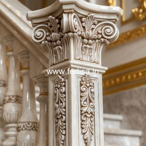 Must-see Marble Staircase Designs Colonial Balusters
