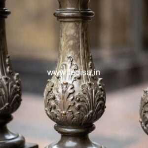 Designer Entrance Stone Balusters White Iron Balusters