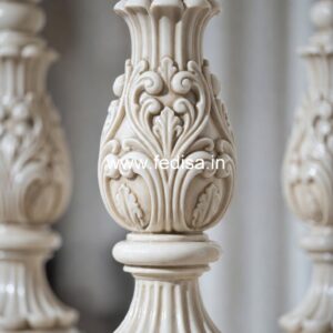 Artistic Stone Baluster Designs Wood Railing Balusters