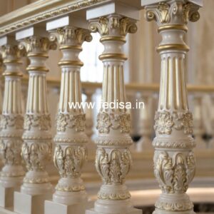9. Decorative Marble Balusters For Royal Interiors Rectangle Iron Baluster