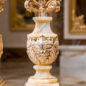 Decorative Exterior Marble Railings 2×2 Spindles