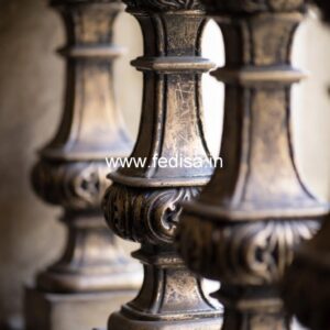 Elegant Outdoor Marble Staircase Designs Composite Turned Balusters