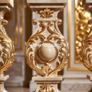 Classic Marble Baluster Railings Wire Spindles For Deck