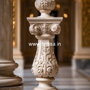 Stylish Terrace Stone Railings Double Twist Iron Baluster