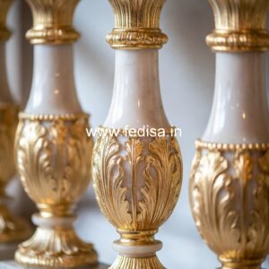 9. Decorative Marble Balusters For Royal Interiors Wood Pickets For Deck