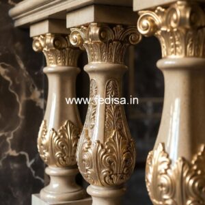 Ornate Marble Baluster Designs Square Deck Spindles