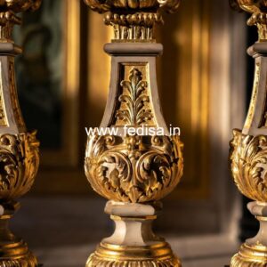 Royal Style Marble Balusters Forged Steel Balusters