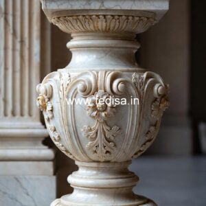 Glossy Finish Marble Baluster Designs Square Stair Spindles Wood
