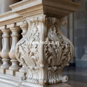 Premium Outdoor Marble Baluster Ideas White Wood Spindles For Stairs