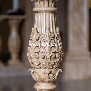 High-end Exterior Marble Designs Vertical Cable Balusters