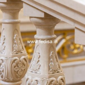 9. Decorative Marble Balusters For Royal Interiors Dark Banister White Spindles