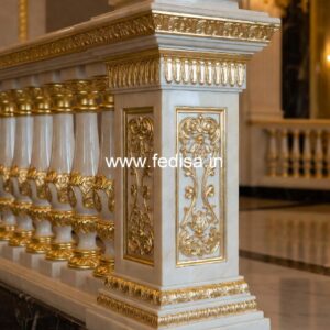 Classic Outdoor Marble Railing Ideas Handrail Iron Balusters