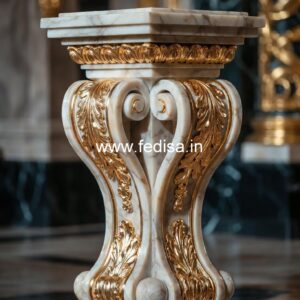 Elegant Architectural Marble Balusters Handrail Metal Balusters