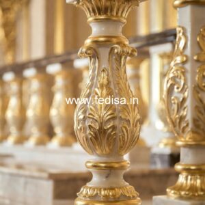 11. Modern Stone Baluster Designs For Stylish Homes Powder Coated Spindles