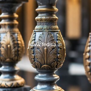 Elegant Balcony Marble Balusters