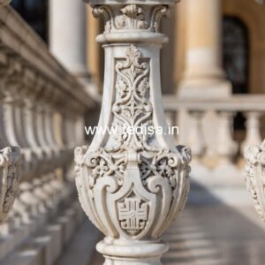 Unique Marble Baluster Concepts White Aluminum Spindles