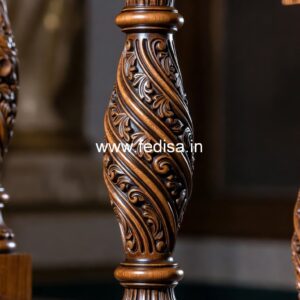 Antique Style Staircase Balusters For Classic Look White Metal Banister