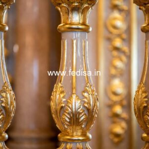 Royal Luxury Balusters For Grand Staircases White Wrought Iron Balusters