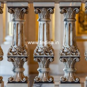 Luxury Home D?cor Baluster Designs Wood Railing White Spindles