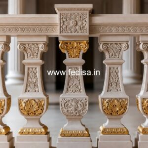 16. Unique Modern Stone Baluster Concepts Metal Deck Balusters