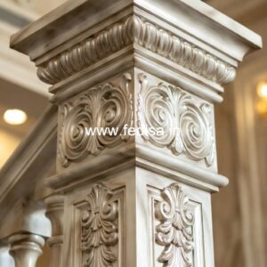 Classic Outdoor Stone Railing Ideas Cast Iron Balusters