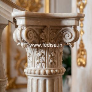 High-end Exterior Stone Designs Square Iron Balusters