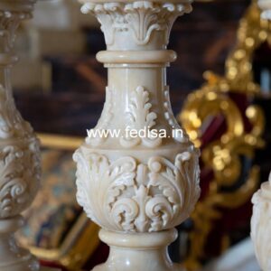 Stylish Marble Staircase Balusters Square Metal Balusters