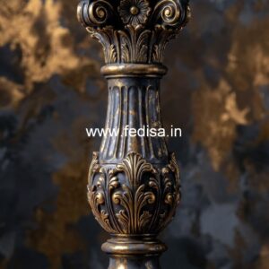 Designer Garden Stone Railings White Primed Spindles 41mm