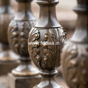 4. Designer Marble Balusters For Luxury Interiors Hammered Iron Balusters