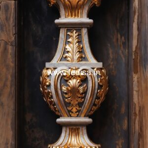 Modern Exterior Marble Balusters White Iron Balusters